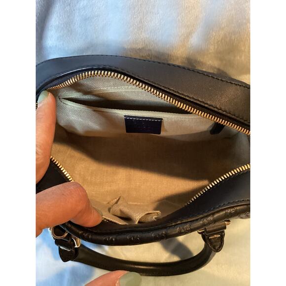 GUCCI Microguccissima Navy Calf Leather Margaux Boston - Picture 10 of 14